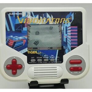 Tiger Vindicators Handheld LCD Video Game 1988 Vintage Tested Working [7-831]